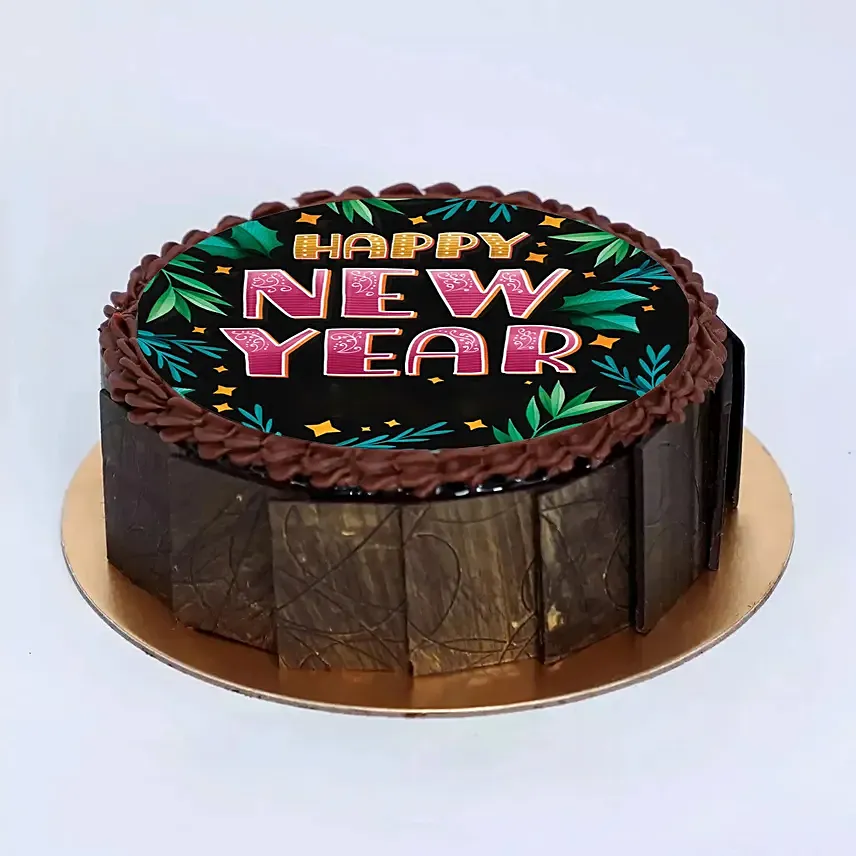 Delicious Chocolate for New Year 6 Inches: New Year Cake