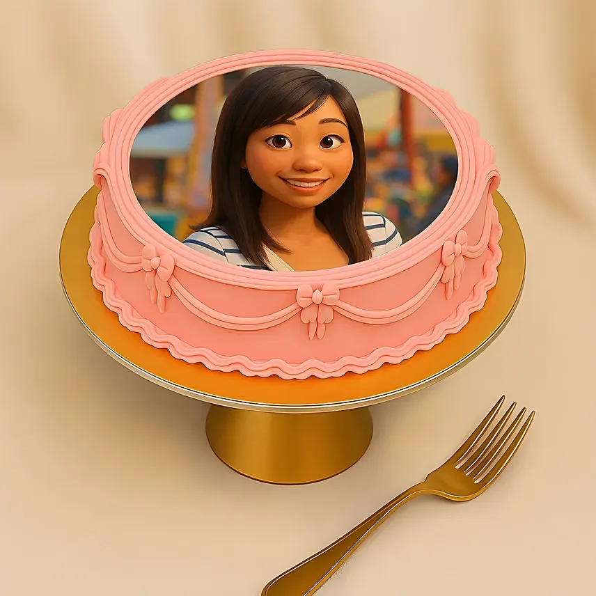 Fairytale Cartoon Style Photo Cake: Chocolate Cake Singapore