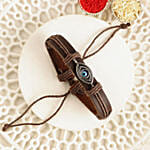 Evil Eye Bracelet Rakhi N Besan Ladoo Combo